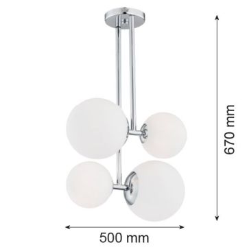 Lampă cu pendul ASPEN 1646 4x15W/E27 IP20 de la Argon