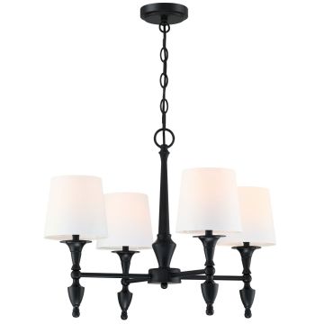 Candelabru AUSTIN P04166BK-WH 4x40W/E27 IP20 de la Cosmolight