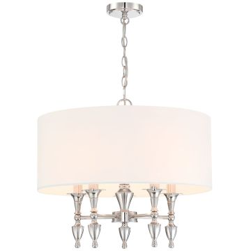 Candelabru AUSTIN P05173NI-WH 5x40W/E14 IP20 de la Cosmolight