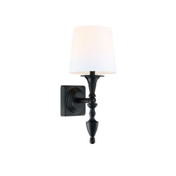Aplique de perete AUSTIN W01149BK-WH 1x40W/E14 IP20 de la Cosmolight