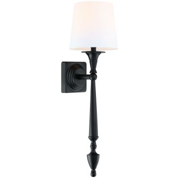 Aplique de perete AUSTIN W01296BK-WH 1x40W/E27 IP20 de la Cosmolight