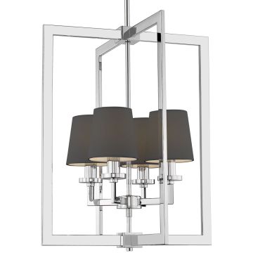 Lampă de tavan LONDON P04021CH-BK 4x40W/E14 IP20 de la Cosmolight