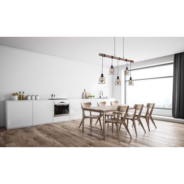 Lampă cu pendul Reda PND-4793-5-L 5x40W/E27 IP20 de la Italux