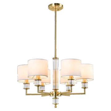 Lampă de tavan SUTTON P06692BR-WH 6x40W/E14 ip20 de la Cosmolight