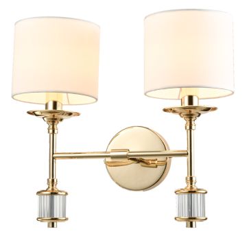 Aplique de perete SUTTON W02415AU-WH 2x25W/E14 ip20 de la Cosmolight