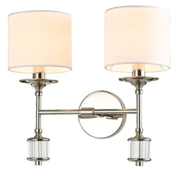 Aplique de perete SUTTON W02477NI-WH 2x25W/E14 ip20 de la Cosmolight