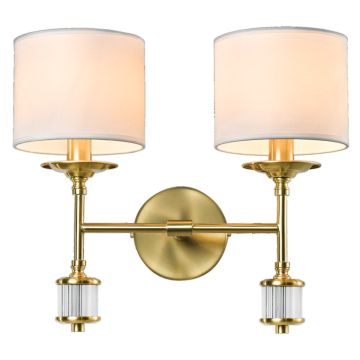 Aplique de perete SUTTON W02852BR-WH 2x25W/E14 ip20 de la Cosmolight