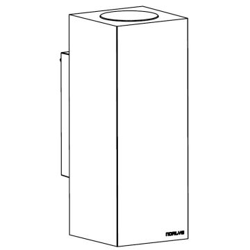 Aplique de perete SANDVIK 1732BC 3000K 2x8W/LED 1512LM IP65 de la Norlys