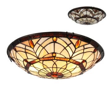 Lustră de tavan TIFFANY CEILING 1712 3x40W/E27 IP20 de la Prezent