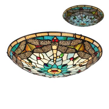 Lustră de tavan TIFFANY CEILING 1714 3x40W/E27 IP20 de la Prezent