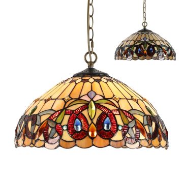 Lampă cu pendul TIFFANY XXI. 1704 2x60W/E27 IP20 de la Prezent