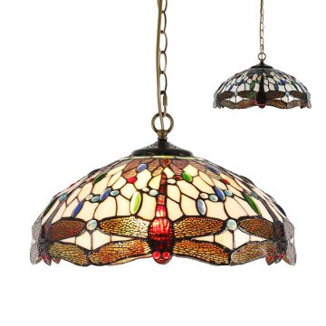 Lampă cu pendul TIFFANY XXII. 1708 2x60W/E27 IP20 de la Prezent