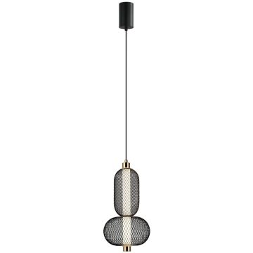 Lampă cu pendul Marco PND-84283-2-BK 3000K 1x10W/LED 590lm IP20 de la Italux