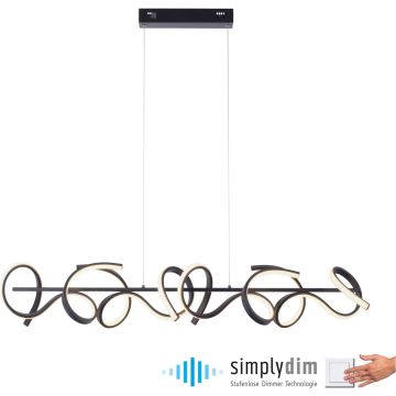 Lampă cu pendul CURLS 19033-18 3000k 4x45W/LED 1330lm ip20 de la Paul Neuhaus