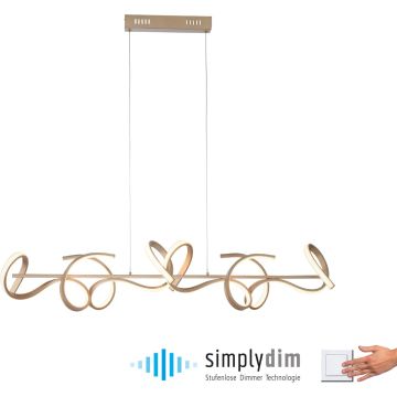 Lampă cu pendul CURLS 19033-60 3000k 4x45W/LED 5320lm ip20 de la Paul Neuhaus