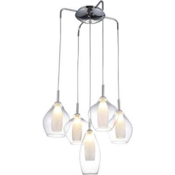 Lampă cu pendul AMBER MILANO 5 AZ3076 5x40W/G9 IP20 de la AZzardo