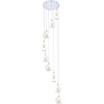Lampă cu pendul AMBER MILANO 9 AZ3102 9x40W/G9 IP20 de la AZzardo