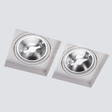 Lumină îngropată deasupra plafonului ARCTICO LMF.ACX2W 2x75W/GU10/ES111 IP20 de la Lumifall