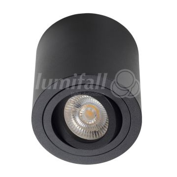 Lumină montată pe suprafață CILO NEGRA LMF.CILOB 1x50W/GU10 IP20 de la Lumifall