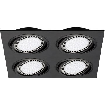Lumină îngropată deasupra plafonului BOXY 20073-BK 4x15W/GU10/ES111 IP20 de la Zuma Line