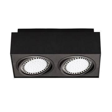 Lumină montată pe suprafață BOXY 20075-BK 2x15W/GU10 de la Zuma Line