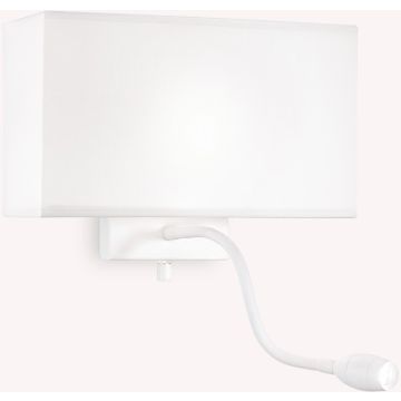 Aplique de perete HOTEL 215693 1x60W/E27+1x1,5W/LED ip20 de la Ideal Lux