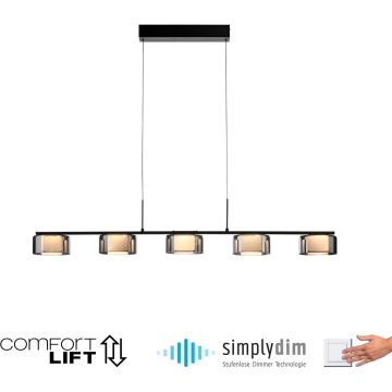 Lampă cu pendul RIKA 2116-18 3000k 5x42W/LED 5000lm ip20 de la Paul Neuhaus