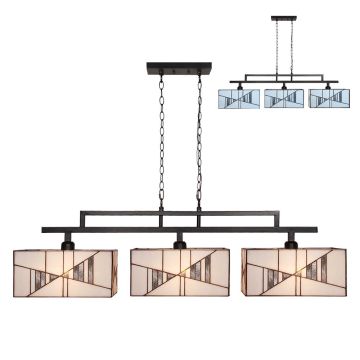 Lampă cu pendul TIFFANY XV. 216 3x60W/E27 IP20 de la Prezent