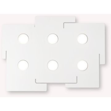 Lampă de tavan TOTEM 215785 6x15W/GX53 ip20 de la Ideal Lux