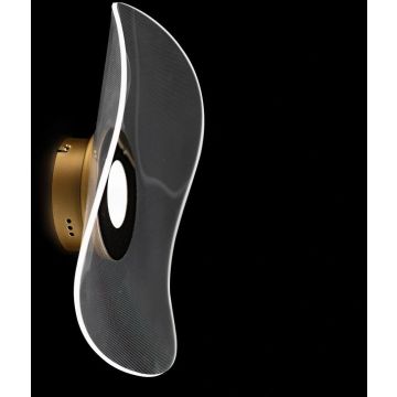 Aplique de perete VELO LA101/WE1_gold 3000K 1x30W/LED 1800lm IP20 de la Altavola Design