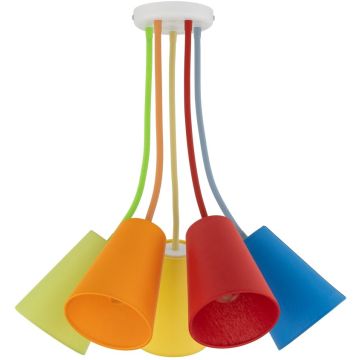 Lampă de tavan WIRE COLOUR 2107 5x60W/E27 de la TK Lighting