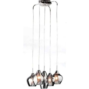 Lampă cu pendul AMBER MILANO 5 AZ0722 5x40W/G9 IP20 de la AZzardo
