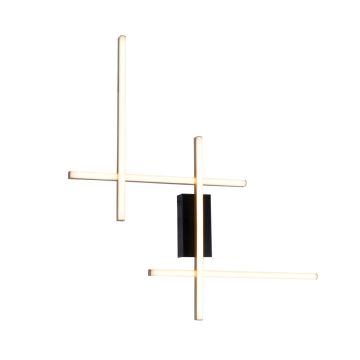 Aplique de perete EDGE 22009W4-BK/GD 3000K|4000K|6000K 1x32W/LED 1350lm IP20 de la Zuma Line