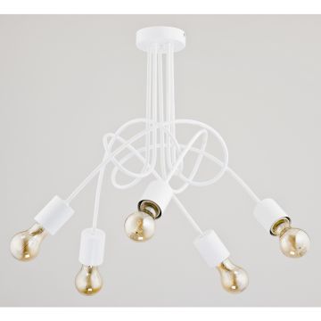 Lampă de tavan TANGO WHITE 23615 5x60W/E27 de la Alfa