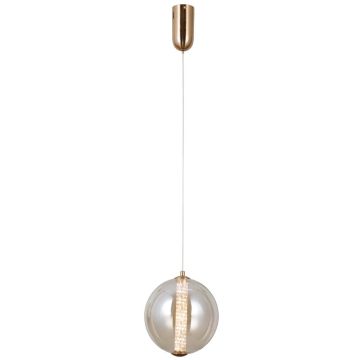 Lampă cu pendul Butero PND-34359-M-HBR-AMB 3000K 1x9W/LED 825lm IP20 de la Italux