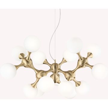Lampă cu pendul NODI 241012 15x28W/E14 ip20 de la Ideal Lux
