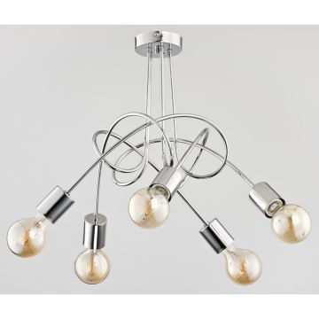Lampă de tavan TANGO CHROME 24465 5x60W/E27 de la Alfa