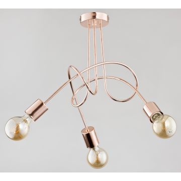 Lampă de tavan TANGO COPPER 24323 3x60W/E27 de la Alfa