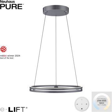 Lampă cu pendul PURE E-LOOP 2551-15 2700-5000k 2x53W/LED 4480lm ip20 de la Paul Neuhaus