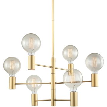 Lampă de tavan Veva MDM3339/6 GD 6x40W/E27 IP20 de la Italux