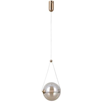 Lampă cu pendul Rastia PND-34361-M-HBR-AMB 3000K 1x9W/LED 825lm IP20 de la Italux