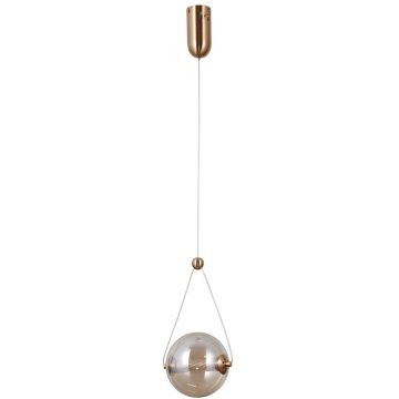 Lampă cu pendul Rastia PND-34361-S-HBR-AMB 3000K 1x6W/LED 550lm IP20 de la Italux