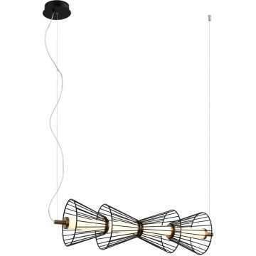 Lampă cu pendul Sanke PND-63849-4-BK 3000K 1x15W/LED 600lm IP20 de la Italux