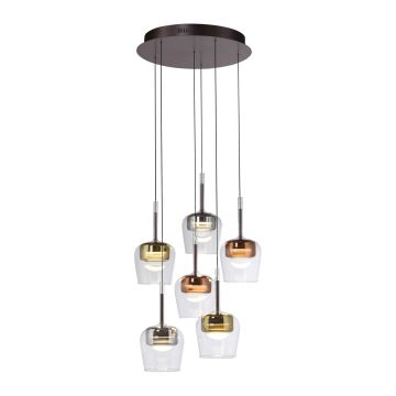 Lampă cu pendul Q-KON 2744-70 2700K-5000K 6x6W/LED 750lm IP20 de la Paul Neuhaus