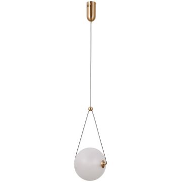 Lampă cu pendul Rastia PND-34361-M-HBR-OPAL 3000K 1x9W/LED 975lm IP20 de la Italux