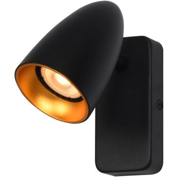 Aplique de perete Tino WL-36748-1R-BK-GD 1x10W/GU10 IP20 de la Italux