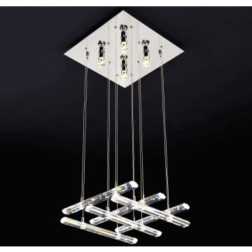 Lampă cu pendul Diamond MD8103-16B3 4x10W/GU10+12x50W/G4 IP20 de la Italux