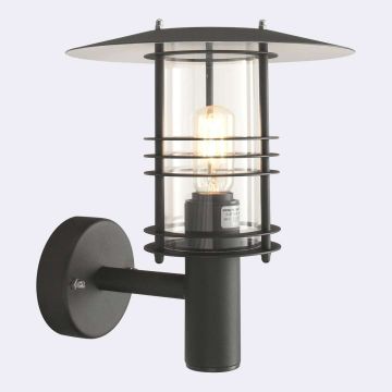 Aplique de perete STOCKHOLM 280B 1x9W/E27 IP54 de la Norlys