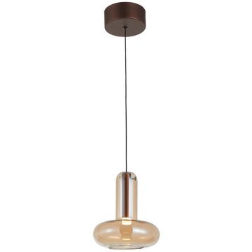 Lampă cu pendul Carote PND-24011-1-COPP 3000K 1x5W/LED 233lm IP20 de la Italux