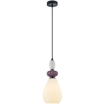 Lampă cu pendul Domali PND-36816-1C-BK-WH 1x40W/E27 IP20 de la Italux